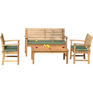 Anderson Teak Victoria Montage 4-Pieces Conversation Set Seating Set