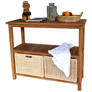 Anderson Teak Wicker Basket for Towel Console TB-4720 (1 pair) basket