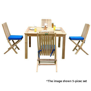 Anderson Teak Windsor Comfort Chair 7-Pieces Folding Dining Set Dining Set