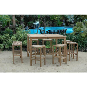 Anderson Teak Windsor Montego 9-Pieces Square Bar Set Bar Set