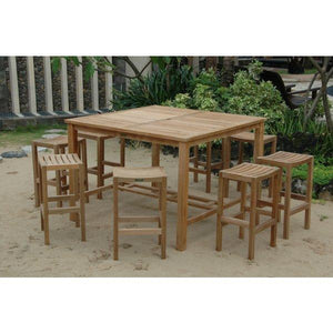 Anderson Teak Windsor Montego 9-Pieces Square Bar Set Bar Set