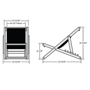 Arabella Folding Sling Chair Sling Chair