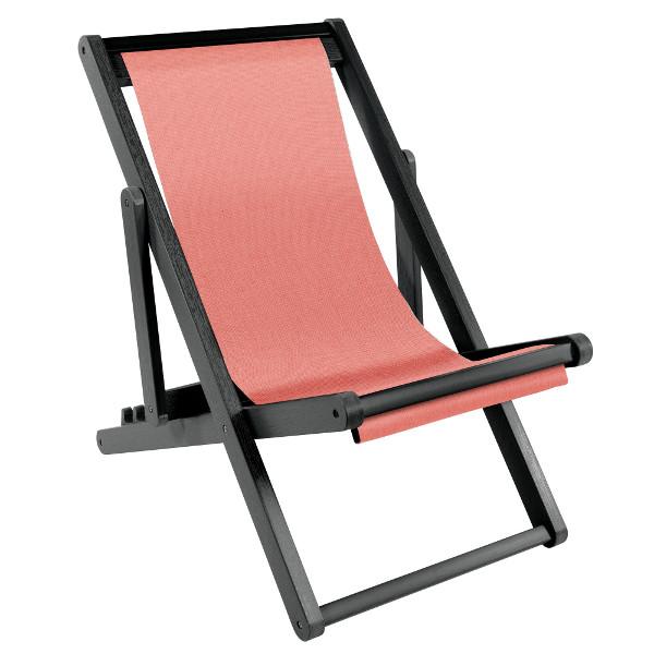 Arabella Folding Sling Chair Sling Chair Coral / Abyss (Black)