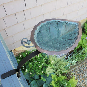 Aspen Leaf Birdbath Birdbath