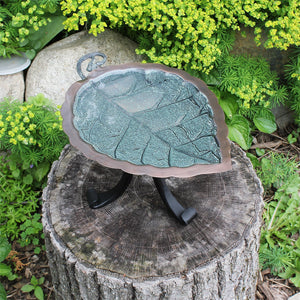 Aspen Leaf Birdbath Birdbath