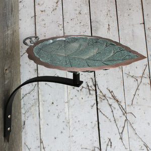 Aspen Leaf Birdbath Birdbath Birdbath with Wall Mount Bracket