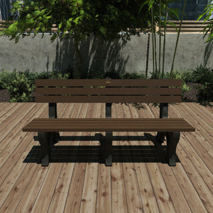 Aurora Traditional Park Bench Dining Set