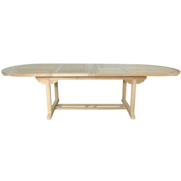 Bahama 117&quot; Oval Extension Table With Double Extensions Outdoor Tables