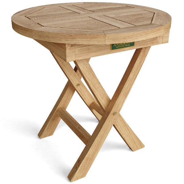 Bahama 20&quot; Mini Side Round Folding Table Outdoor Tables