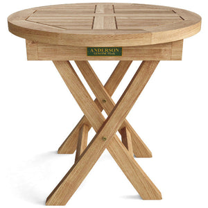 Bahama 20" Mini Side Round Folding Table Outdoor Tables