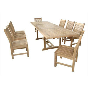 Bahama Sahara 9-Pieces 10' Rectangular Dining Set Dining Set
