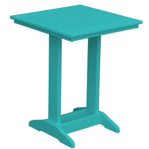 Balcony Side Table Outdoor Table Square Table / Aruba Blue