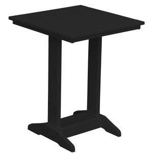 Balcony Side Table Outdoor Table Square Table / Black Paint