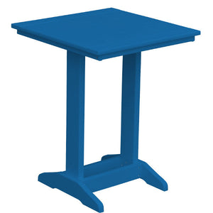 Balcony Side Table Outdoor Table Square Table / Blue