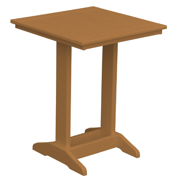 Balcony Side Table Outdoor Table Square Table / Cedar Stain