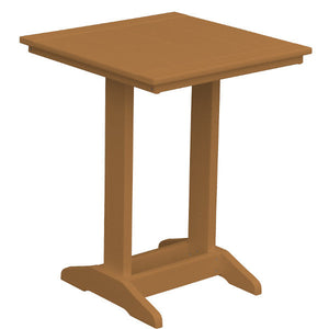 Balcony Side Table Outdoor Table Square Table / Cedar Stain