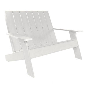 Barcelona Double Wide Modern Adirondack Chair Adirondack Chair White