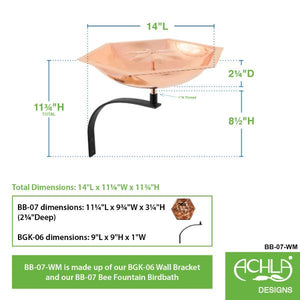 Bee Fountain and Birdbath Fountain and Birdbath