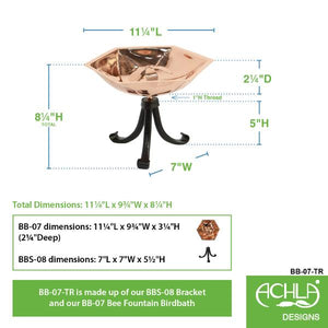 Bee Fountain and Birdbath Fountain and Birdbath