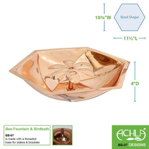 Bee Fountain and Birdbath Fountain and Birdbath