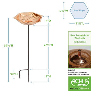 Bee Fountain and Birdbath Fountain and Birdbath