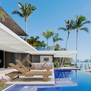 Bel-Air Double Sun Lounger Double Back Lounge Chair