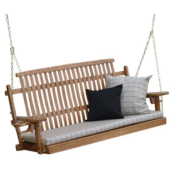 Bent Oak Porch Swing (Chains Included) Porch Swing Walnut Stain / 4ft