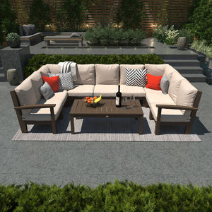 Bespoke Deep Seating 10 pc Sectional Sofa Set with Conversation Table Sectional Set