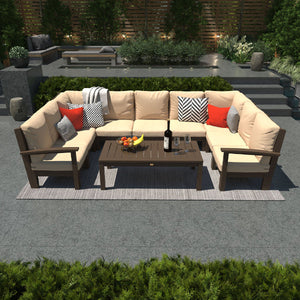 Bespoke Deep Seating 10 pc Sectional Sofa Set with Conversation Table Sectional Set