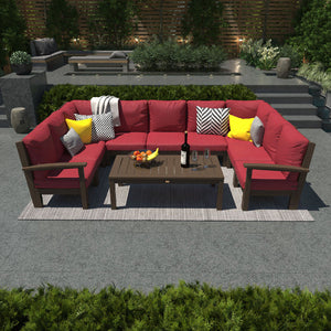 Bespoke Deep Seating 10 pc Sectional Sofa Set with Conversation Table Sectional Set