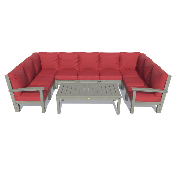 Bespoke Deep Seating 10 pc Sectional Sofa Set with Conversation Table Sectional Set