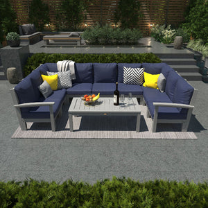 Bespoke Deep Seating 10 pc Sectional Sofa Set with Conversation Table Sectional Set