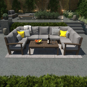 Bespoke Deep Seating 10 pc Sectional Sofa Set with Conversation Table Sectional Set