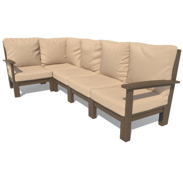 Bespoke Deep Seating 5 pc Sectional Set Sectional Set Driftwood / Weathered Acorn