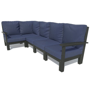 Bespoke Deep Seating 5 pc Sectional Set Sectional Set Navy Blue / Black