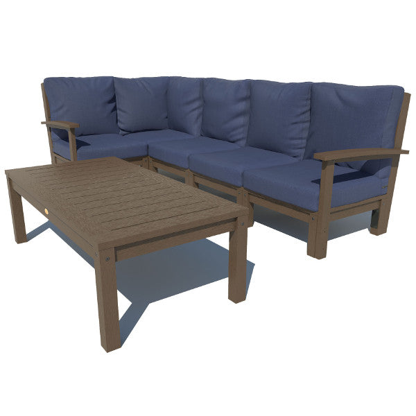 Bespoke Deep Seating 6 pc Sectional Set with Conversation Table Sectional Set