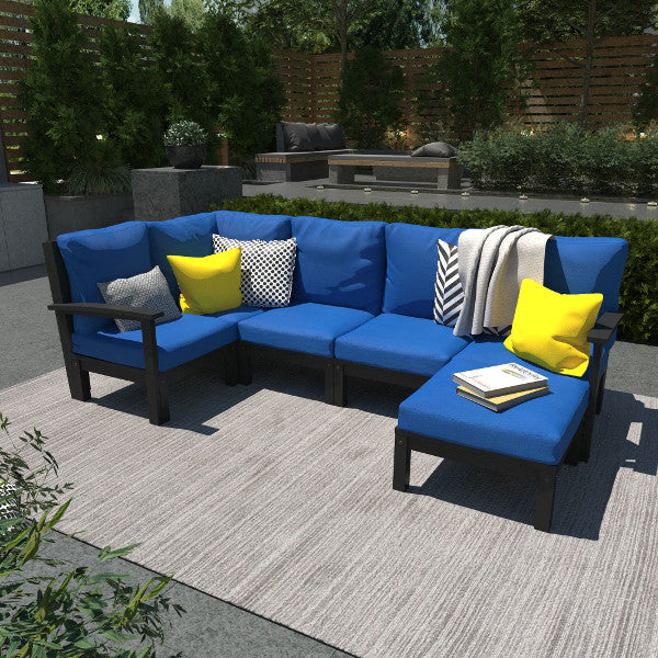 Bespoke Deep Seating 6 pc Sectional Set with Ottoman Sectional Set