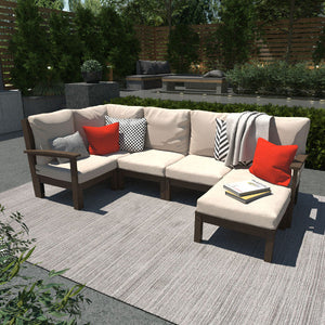 Bespoke Deep Seating 6 pc Sectional Set with Ottoman Sectional Set