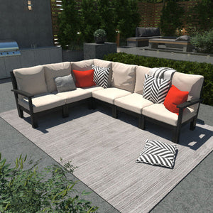 Bespoke Deep Seating 6 pc Sectional Sofa Set Sectional Set