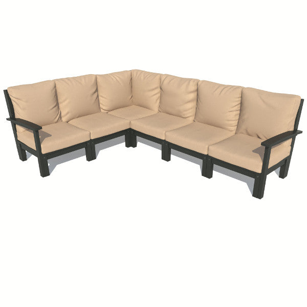 Bespoke Deep Seating 6 pc Sectional Sofa Set Sectional Set Driftwood / Black
