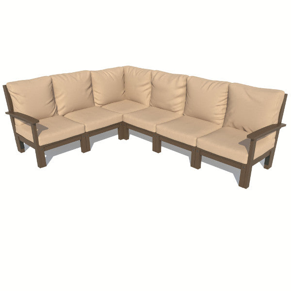 Bespoke Deep Seating 6 pc Sectional Sofa Set Sectional Set Driftwood / Weathered Acorn