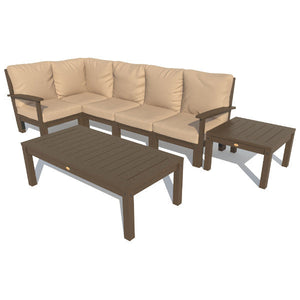 Bespoke Deep Seating 7 pc Sectional Set with Conversation and Side Table Sectional Set