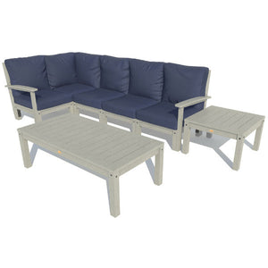 Bespoke Deep Seating 7 pc Sectional Set with Conversation and Side Table Sectional Set