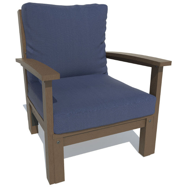 Bespoke Deep Seating Chair Chair Navy Blue / Weathered Acorn