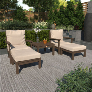 Bespoke Deep Seating Chaise Set with Side Table Chair