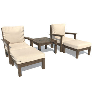 Bespoke Deep Seating Chaise Set with Side Table Chair