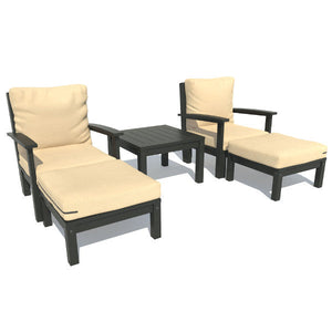 Bespoke Deep Seating Chaise Set with Side Table Chair