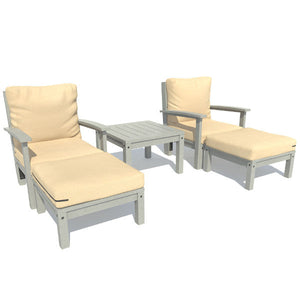 Bespoke Deep Seating Chaise Set with Side Table Chair