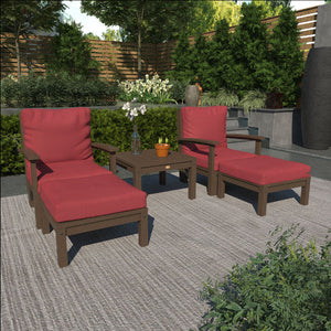 Bespoke Deep Seating Chaise Set with Side Table Chair