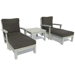 Bespoke Deep Seating Chaise Set with Side Table Chair